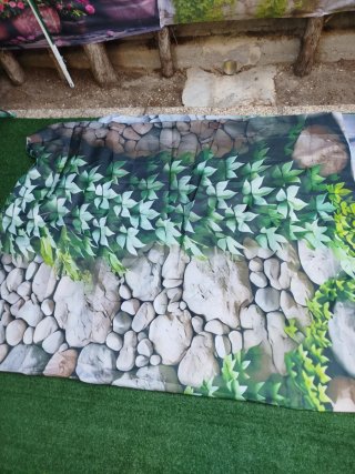 Tapiz Decorativo Pared Hiedra y Piedra