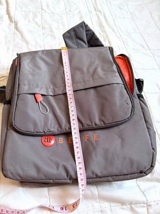Borsa frigo tracolla grigia e arancione di Belfe