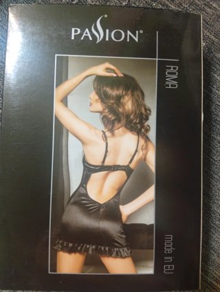 Vestido sexy negro bondage