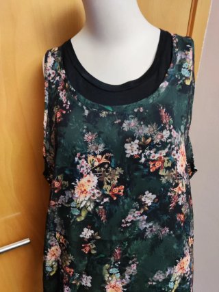 Vestido verde floral