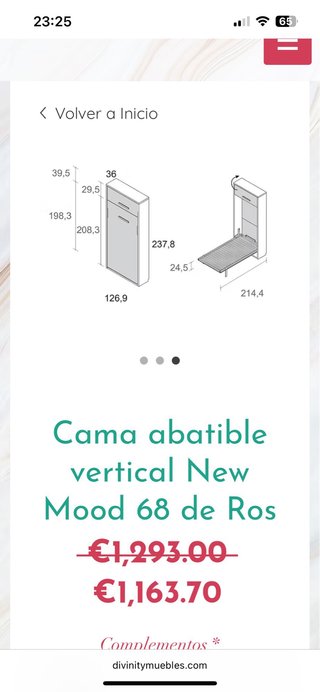 Cama Abatible 90x190