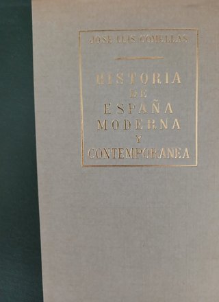 HISTORIA DE ESPAÑA MODERNA Y CONTEMPORANEA