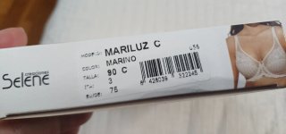 Sujetador Selene Mariluz 90C Azul Nuevo