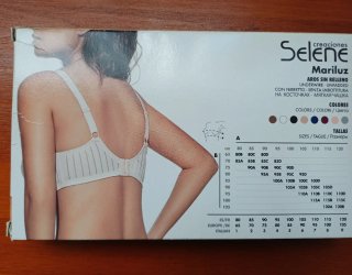 Sujetador Selene Mariluz 90C Azul Nuevo