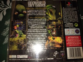 Oddworld Abe's Exoddus PS1 PAL España