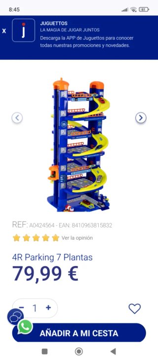 Parking 6 plantas coches