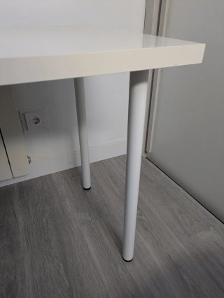 Mesa blanca escritorio 100x60