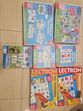 Lote de 6 juegos educativos infantiles