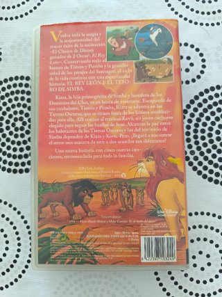 El Rey León 2 El Tesoro de Simba VHS Disney