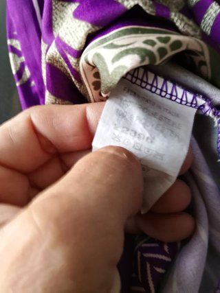 Abito estivo fantasia oro e viola