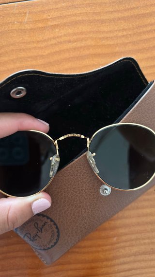 Ray-Ban Round Metal Gafas de Sol Doradas