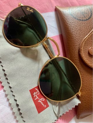 Ray-Ban Round Metal Gafas de Sol Doradas