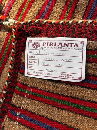 Alfombra Turca Kilim Lana 90x100cm