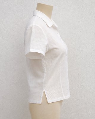Camisa blanca manga corta mujer Talla L