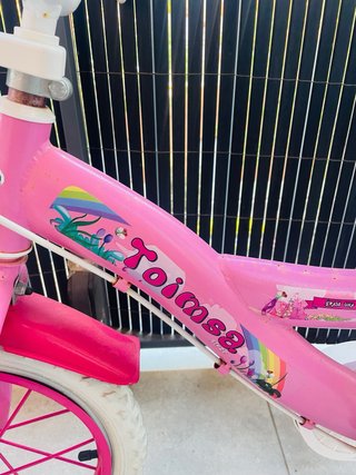 Bicicleta infantil 14 pulgadas rosa