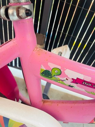 Bicicleta infantil 14 pulgadas rosa