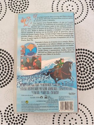 Mulan VHS Los Clásicos Disney Español