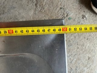 Fregadero doble seno metal con escurridor (135x50)