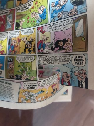 5 Tebeos Mortadelo y Filemon dañados