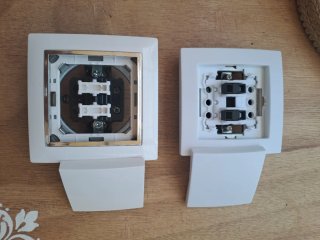 Interruptores de luz con caja