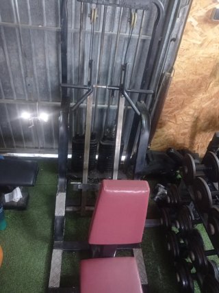 Máquina de remo con placas
