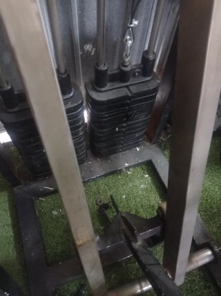 Máquina de remo con placas