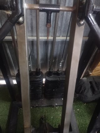 Máquina de remo con placas
