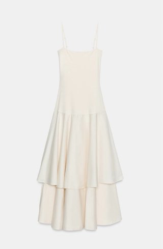 Vestido Zara Blanco Talla M