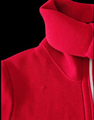 Vestido Zara Rojo Punto Liso Talla S