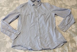 Camisa Massimo Dutti azul talla 42