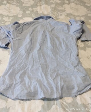 Camisa Massimo Dutti azul talla 42