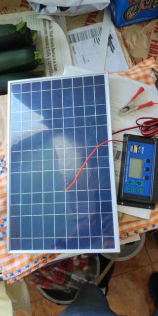 Panel Solar 30W 12V + Controlador Carga