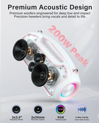 Altavoz Bluetooth VUOPAX B48A 200W portátil