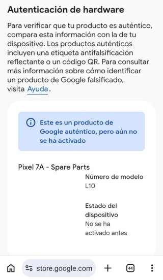 Google Pixel 7a 5G 128GB Azul Nuevo