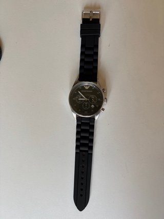 Reloj Emporio Armani Negro y Plateado