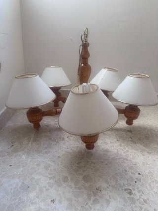 Lámpara de techo de madera