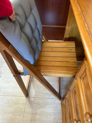 Escritorio madera maciza con cajones