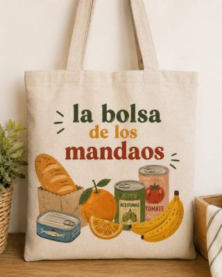 Bolso de tela La bolsa de los mandaos