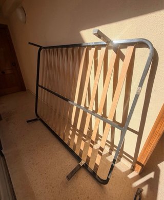 Somier 150x190cm Metal y Madera