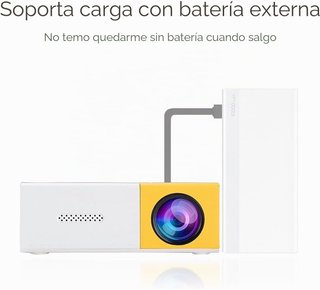 VBESTLIFE Mini Proyector 1080p Portátil HDMI