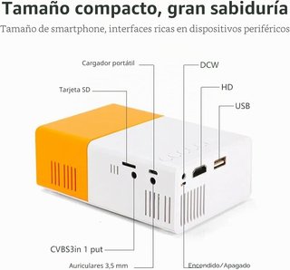 VBESTLIFE Mini Proyector 1080p Portátil HDMI