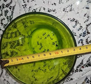 Tara!! 9 Cuencos/tazones Duralex ámbar y verde