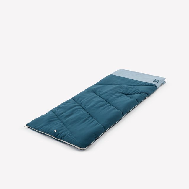 Saco de dormir 10ºC algodón tranformable en edredón Quechua