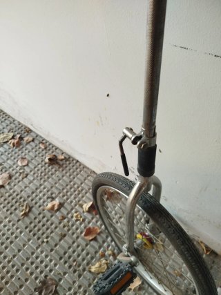 Monociclo plateado