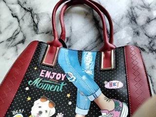 Bolso Negro y Rojo Nuevo