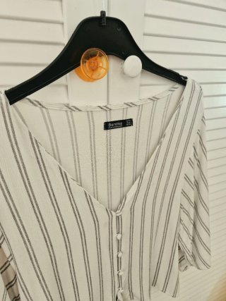 Bershka Blusa Rayas Talla S