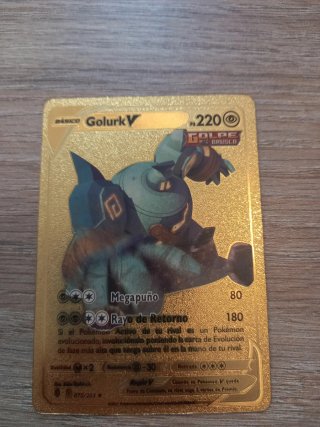 Carta Pokémon Golurk V Dorada