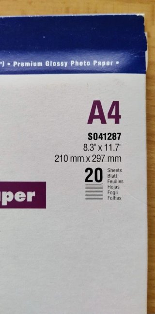 Carta fotografica A4 Epson lucida