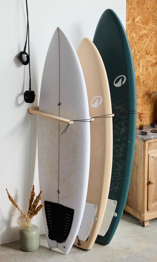 Soporte Pared Tablas Surf Madera