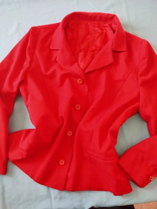 Blazer rojo vintage talla 40